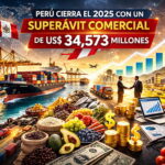 Perú cierra el 2025 con un superávit comercial de US$ 34,573 millones (1)
