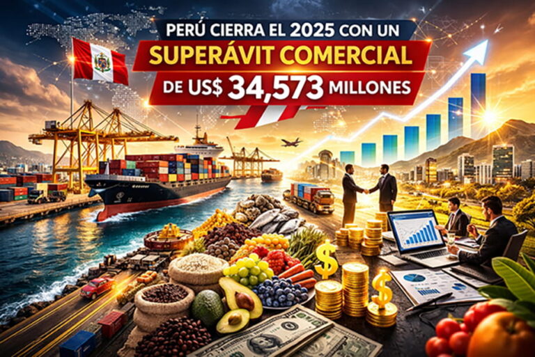 Perú cierra el 2025 con un superávit comercial de US$ 34,573 millones (1)