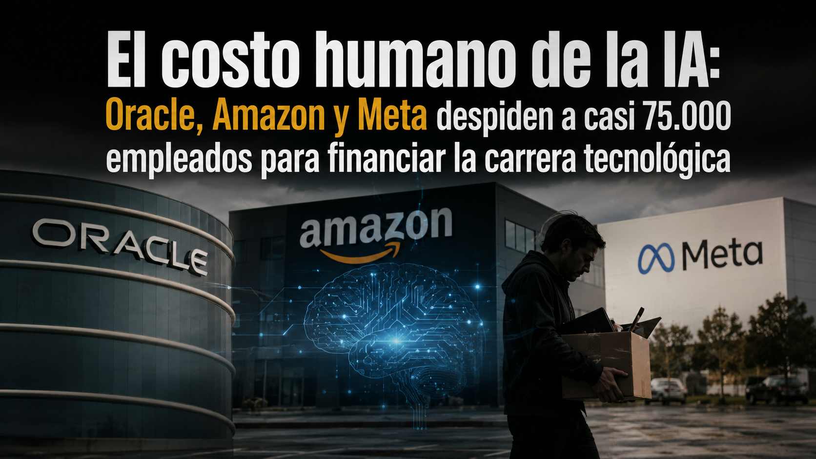 Oracle, Amazon y Meta despiden a casi 75.000 empleados para financiar la carrera tecnológica